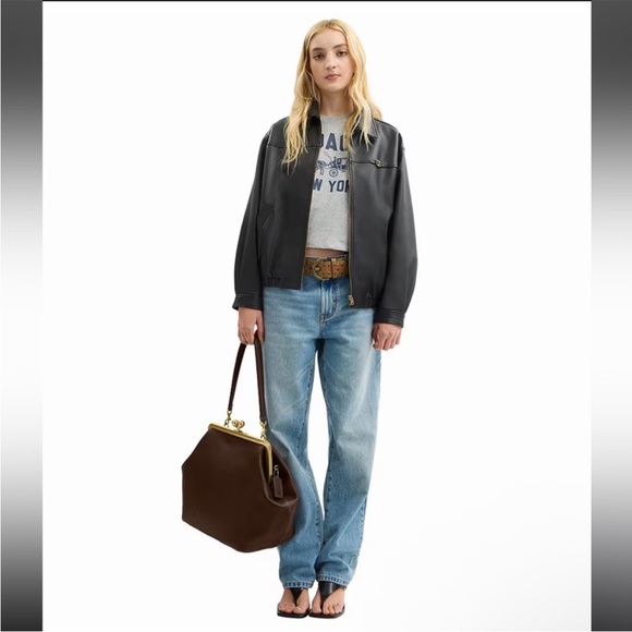 Coach Kisslock Oversized Frame Bag - Picture 14 of 15